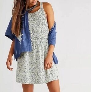 NWT Free People Petunia Floral Mini in Tea Combo, size S